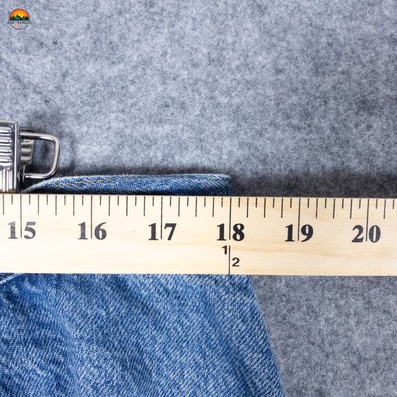 Cotton-On Wide Leg Jeans Blue Denim Adjustable Medium Wash Preppy Women's Sz 32 - Picture 6 of 12